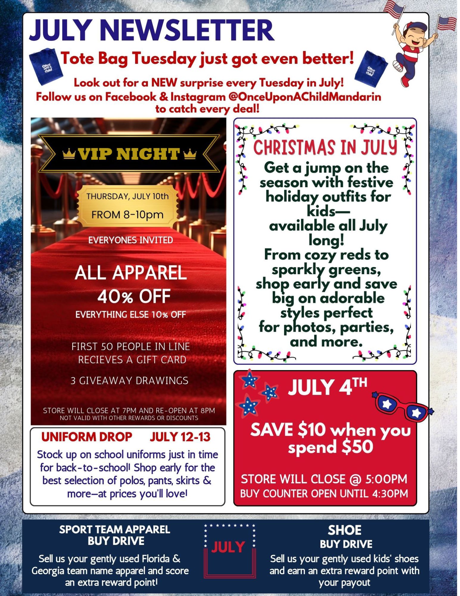 JULY NEWSLETTER